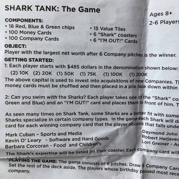 Shark tank board game - Picture 3 of 5